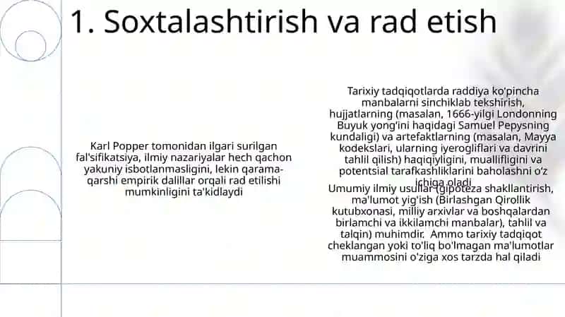 Tarixiy tadqiqotga umumfan uslublari 3