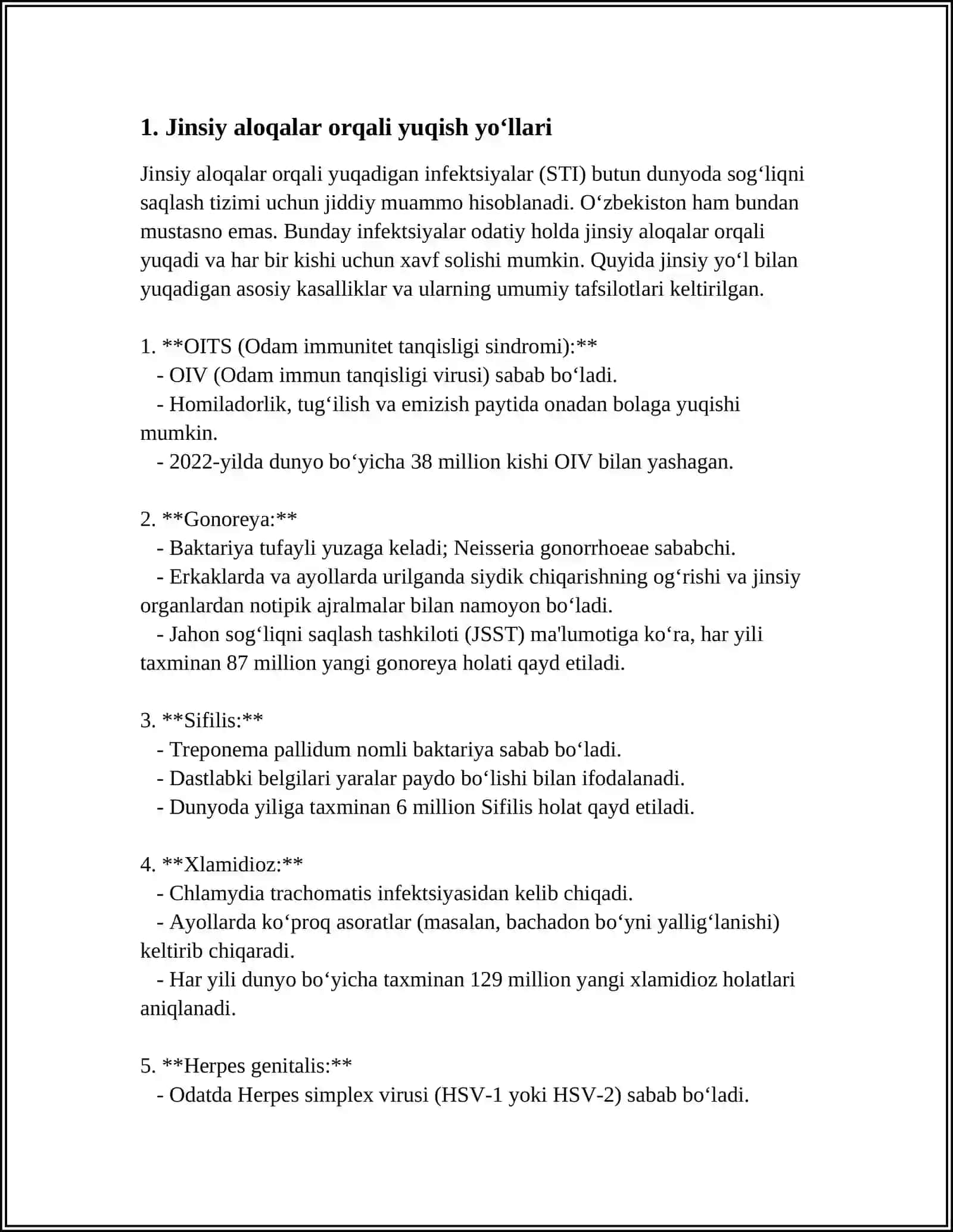 Jinsiy Kasalliklarning Yuqish Yo‘llari 3