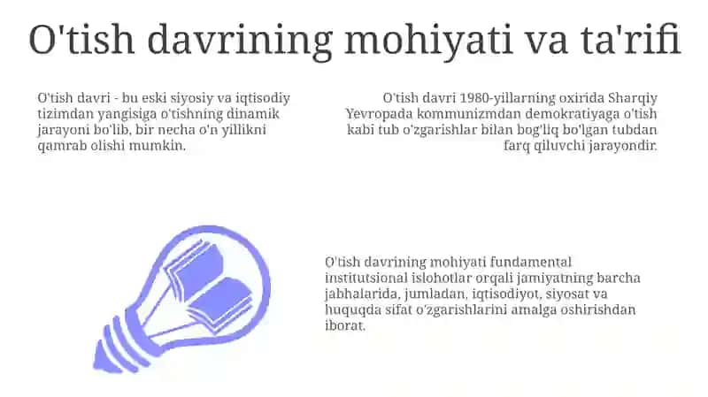 O‘tish davrining mohiyati va ahamiyati 3