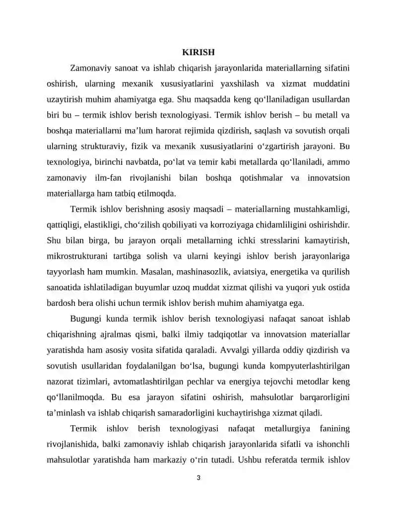 Termik ishlov berish texnologiyasi 3