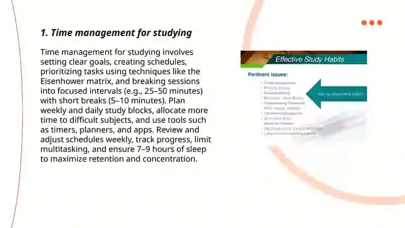 Effective study habits 3