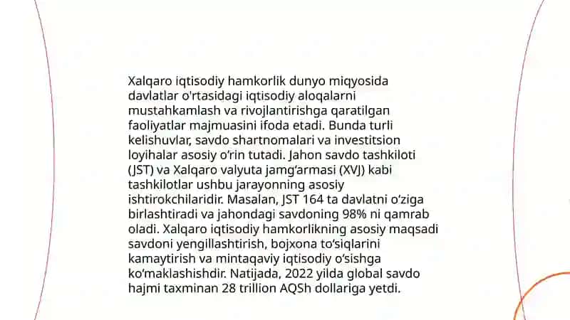 O'zbekiston Xalqaro integratsiyasi 3