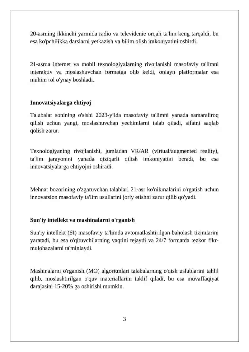 Masofaviy taʼlimda innovatsiya 3