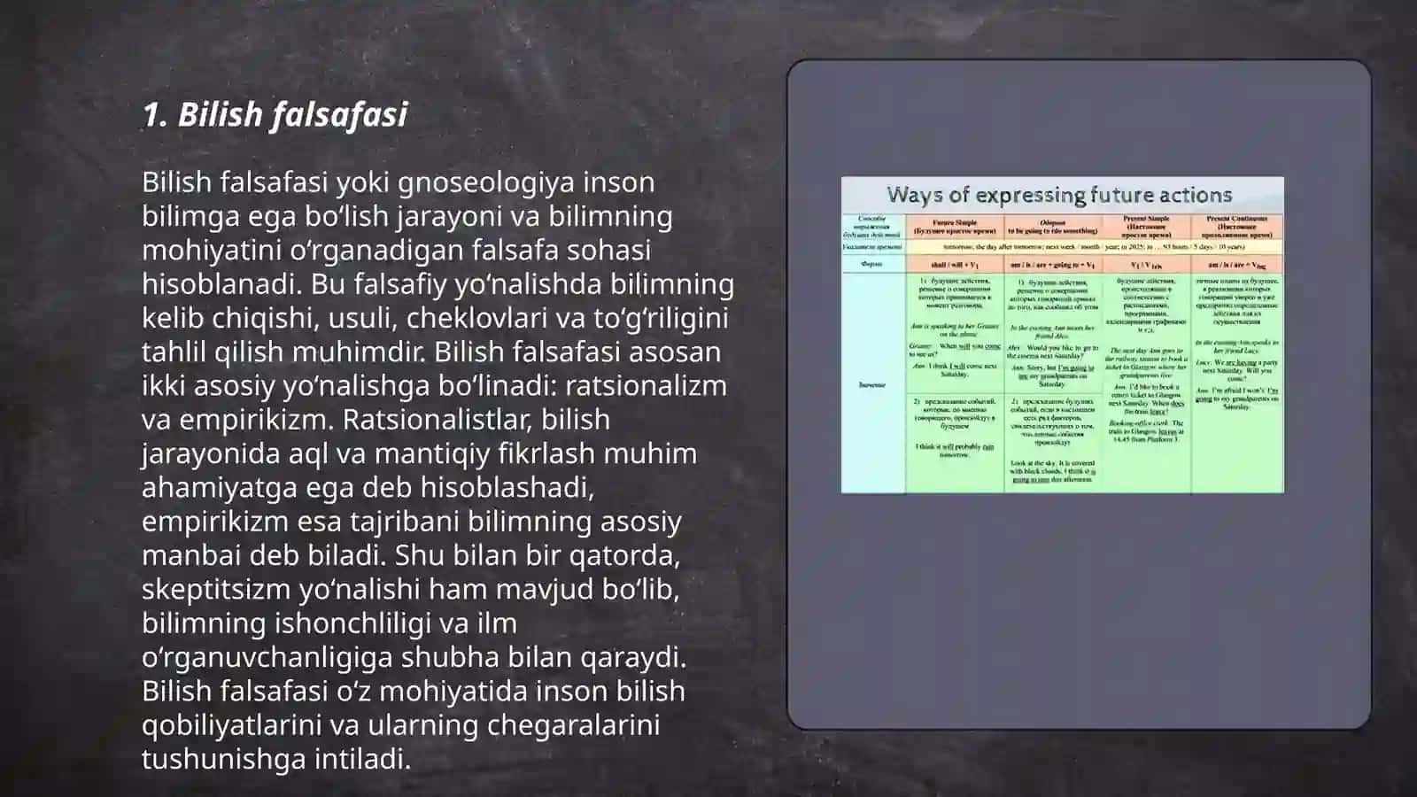 Bilish falsafasi 3
