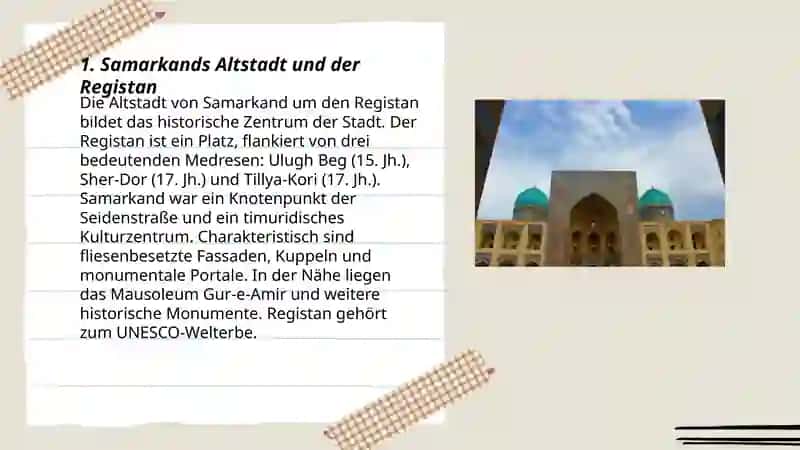 Alte Städte in Usbekistan (Oʻzbekistondagi qadimiy shaharlar) 3