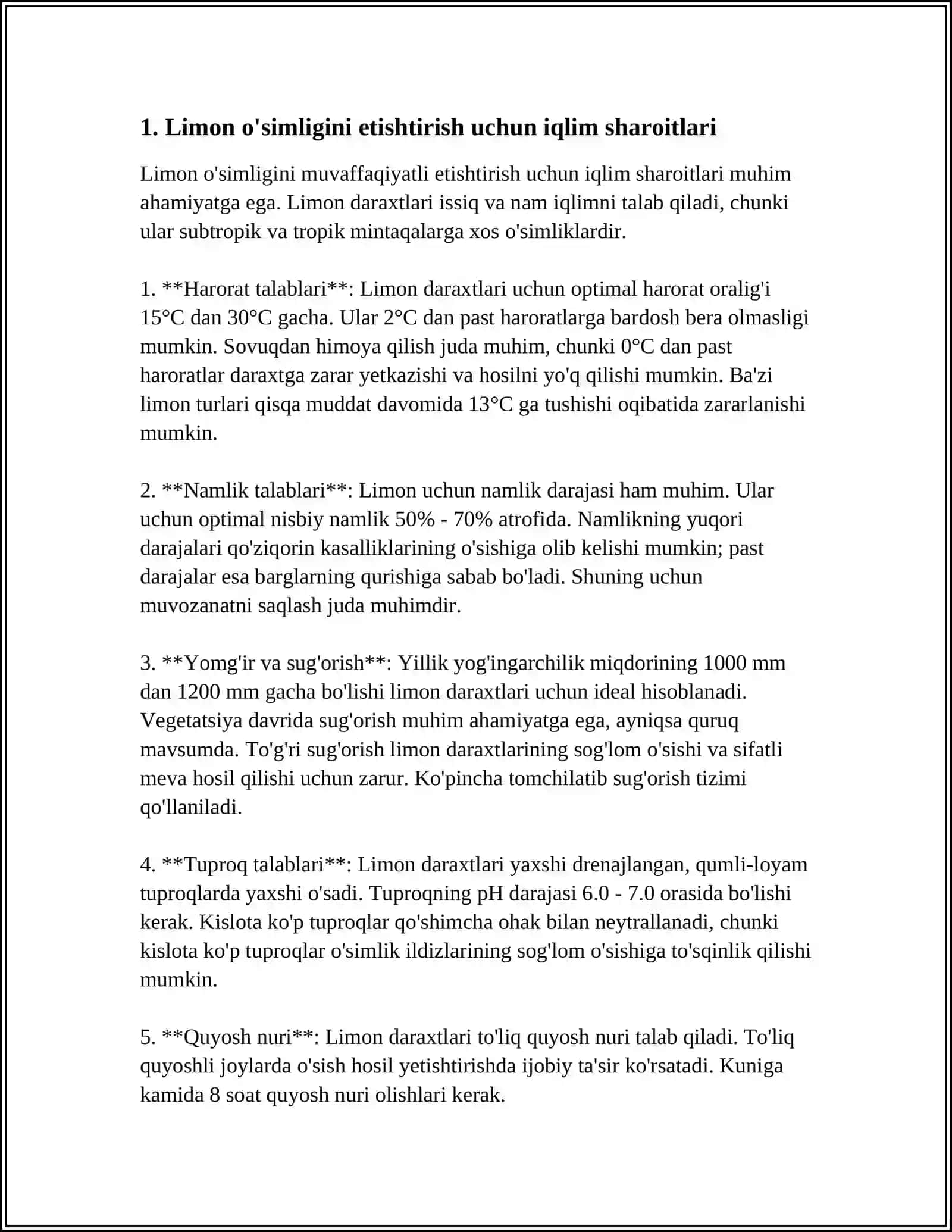 LIMON OSIMLIGINI YETISHTIRISH TEXNOLOGIYASI 3