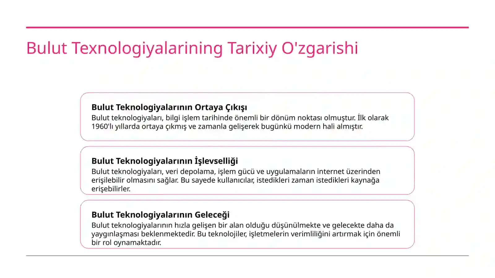 Bulut Teknologiyaları 3