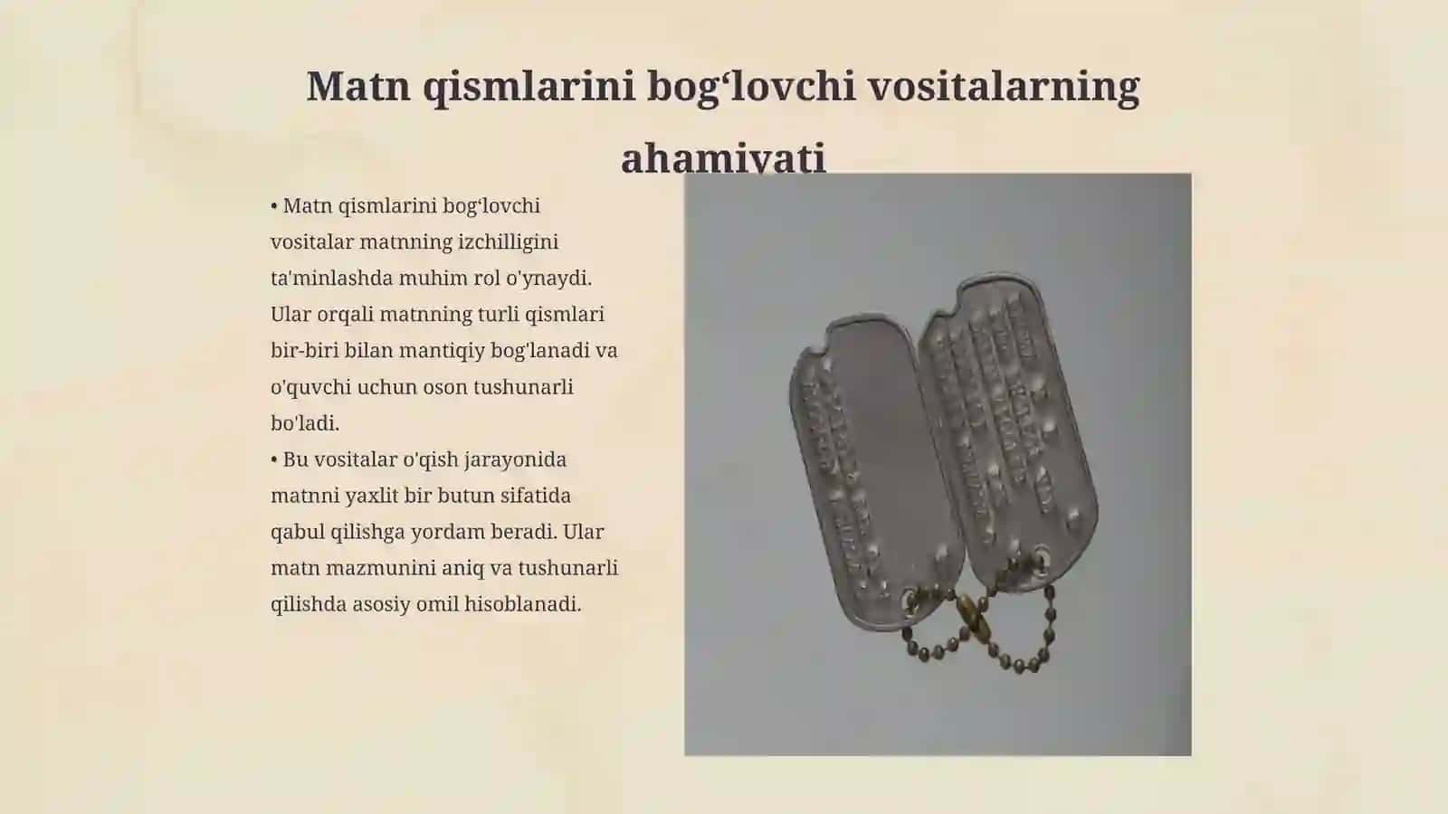 Matn qismlarini bogʻlovchi vositalar 3