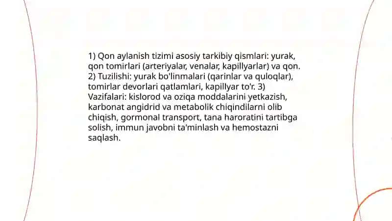 Qon aylanish doiralari haqida maʼlumot 3
