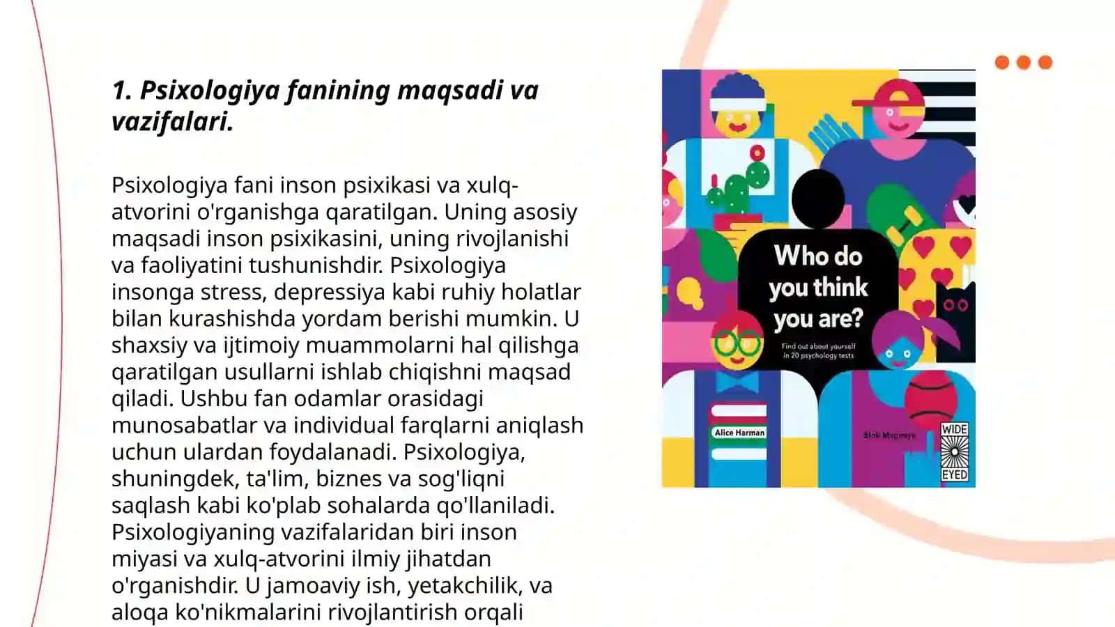 Psixologiya fanining maqsad va vazifalar 3