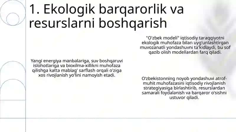 O'zbek modeli: Yutuqlar, muammolar va istiqbollar 3