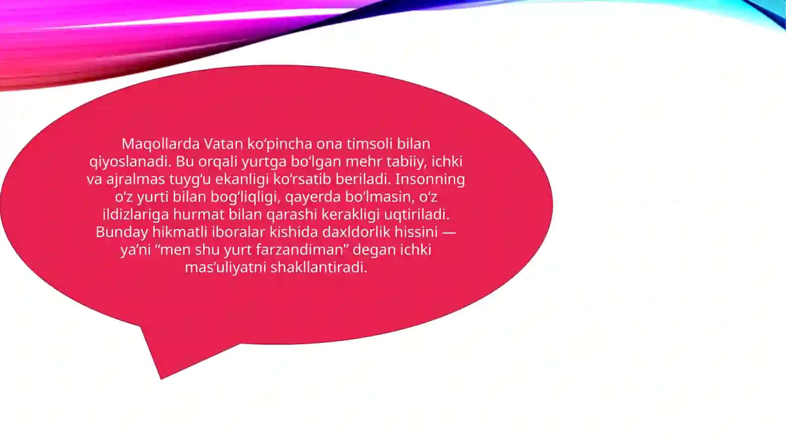 Maqollarda vatanparvarlikning ulug'lanishi 3