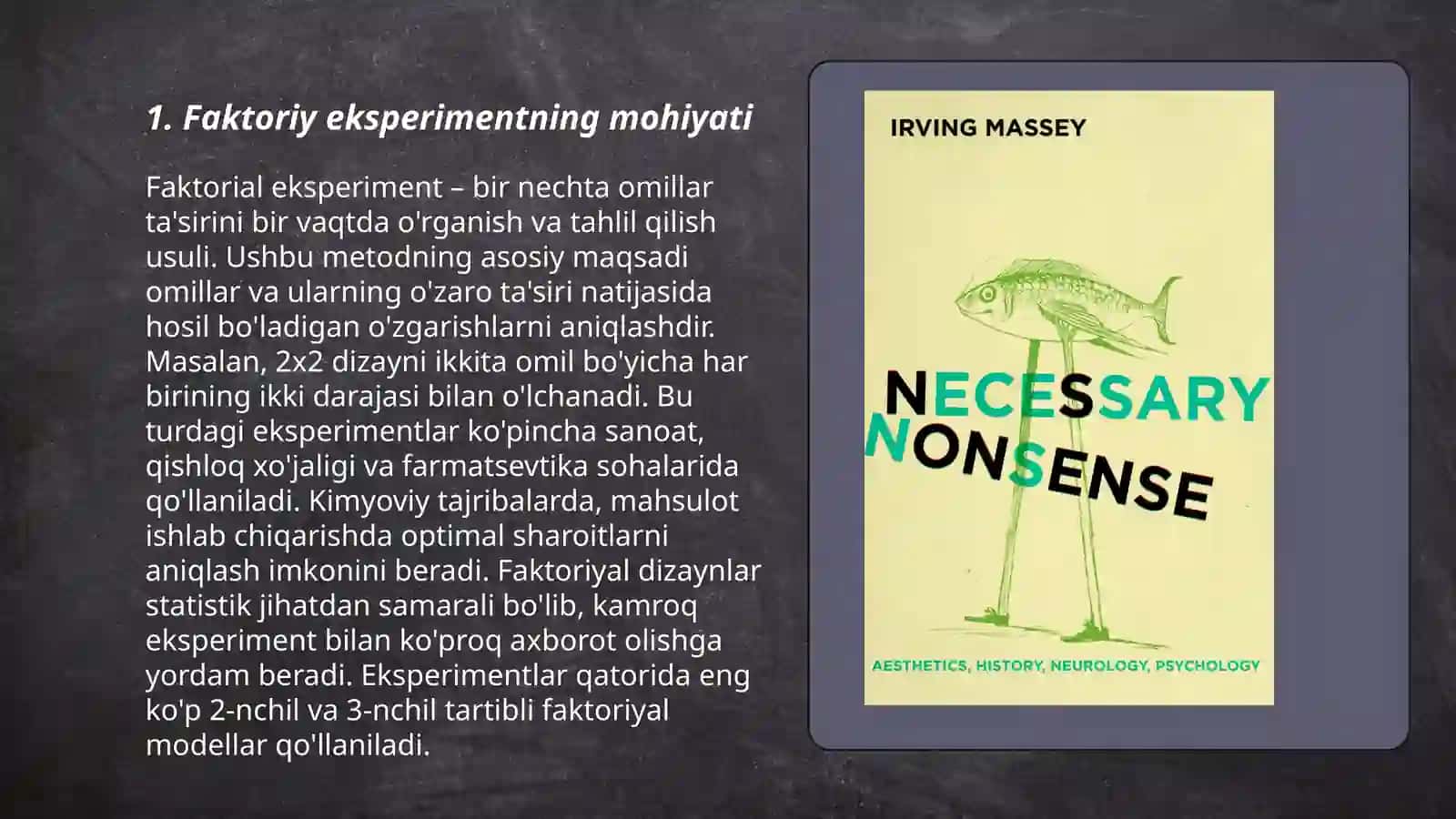 Psixologiyada faktoriy eksperiment 3