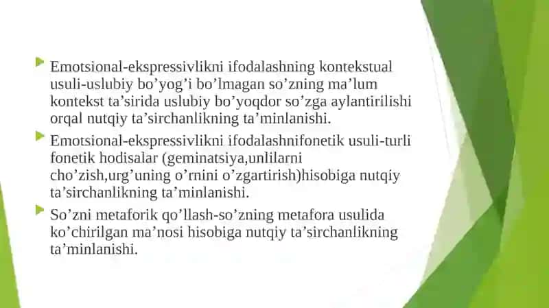 O’zbek til leksikasining emotsional-ekspressiv jihatdan qatlamlanishi 3
