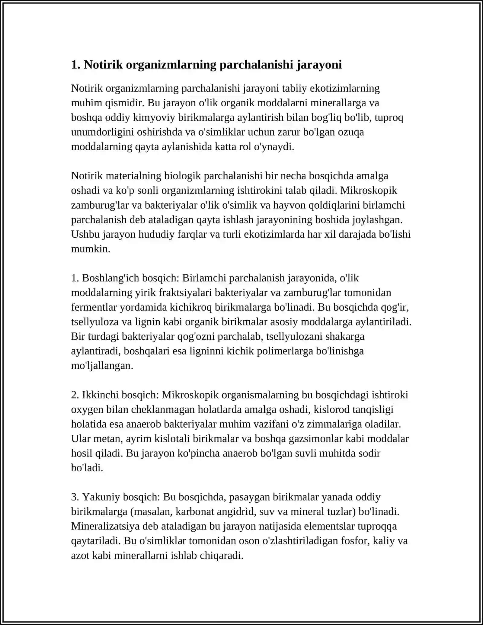 NOTIRIK ORGANIZMLARNING PARCHALANISHI 3