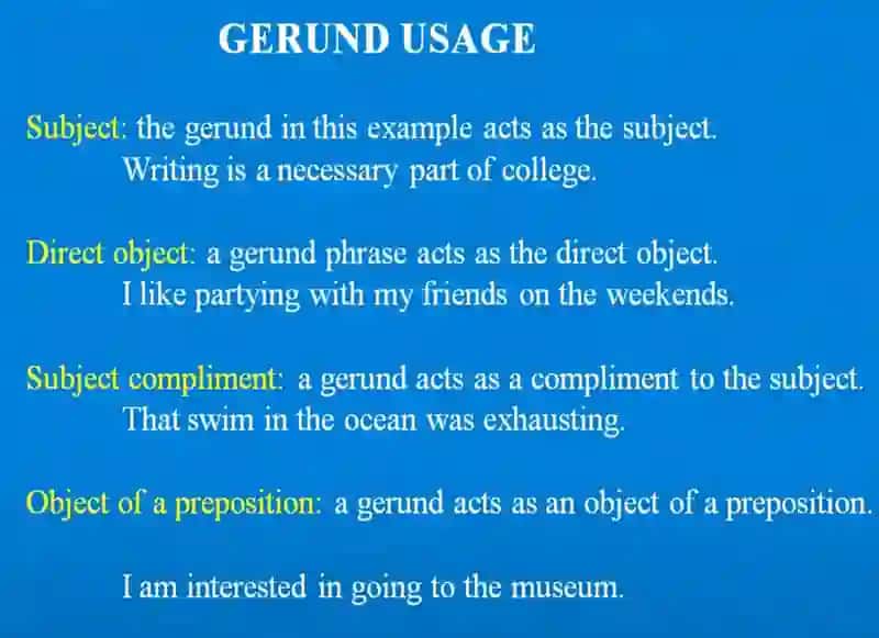 Gerund and Gerund Phrase 3