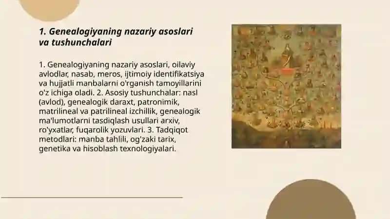 Geneologiya va geneologik tadqiqotlar 3