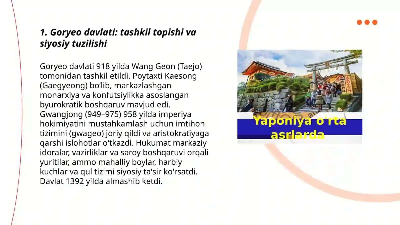 Oʻrta asrlarda Yaponiya va Koreya 3