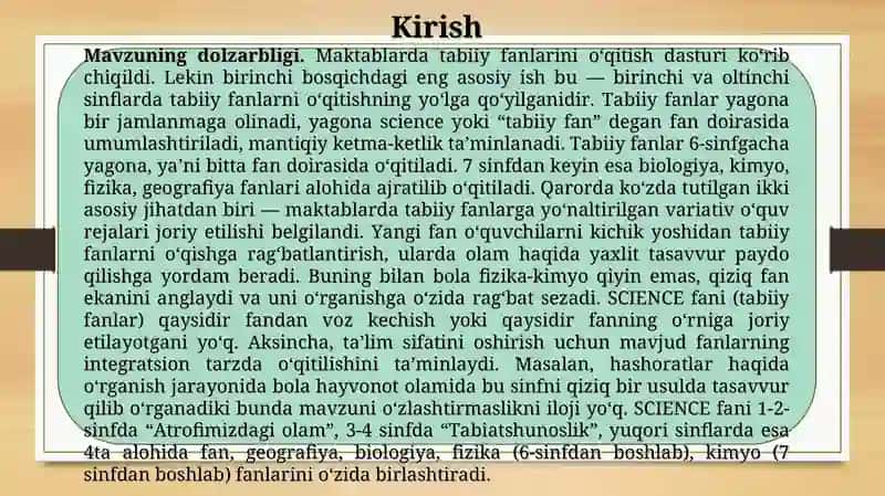 TABIIY FANLAR DARSLARIDA TAJRIBA TADQIQOTINING PEDAGOGIK – PSIXOLOGIK ASOSLARI, ULARGA QO‘YILGAN DIDAKTIK TALABLAR. 3