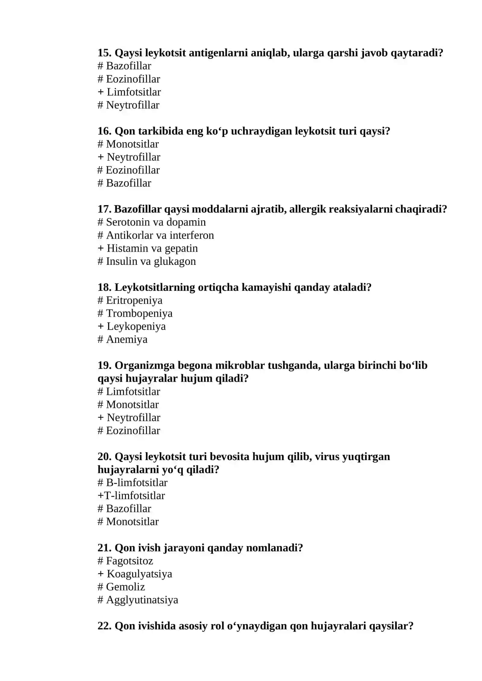 Leykotsitlar va qon guruhlari 3