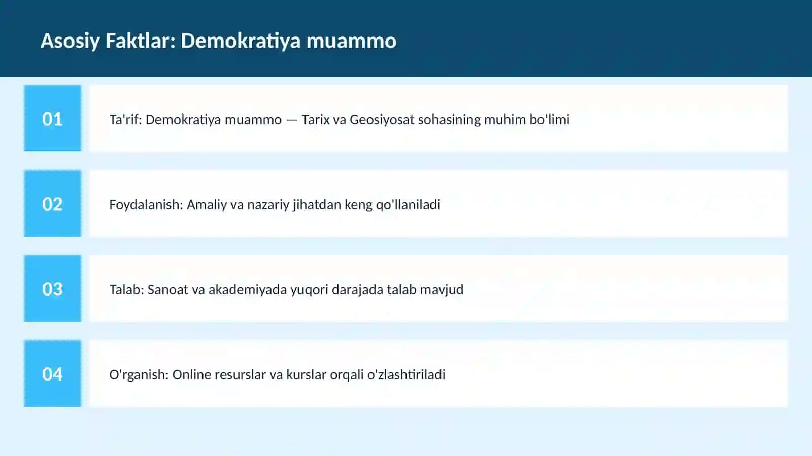 Demokratiya muammo 3