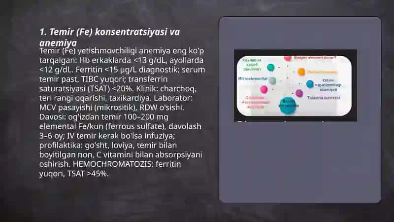 Biogen elementlar konsentratsiya va kasalliklari 3