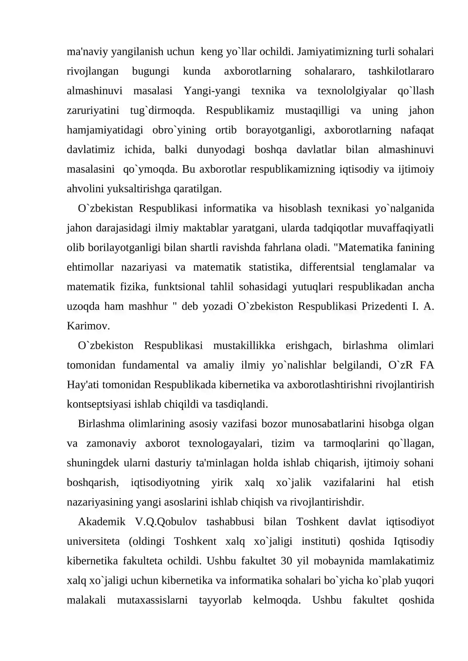 Axborotlashgan jamiyat va uning istiqbollari 3