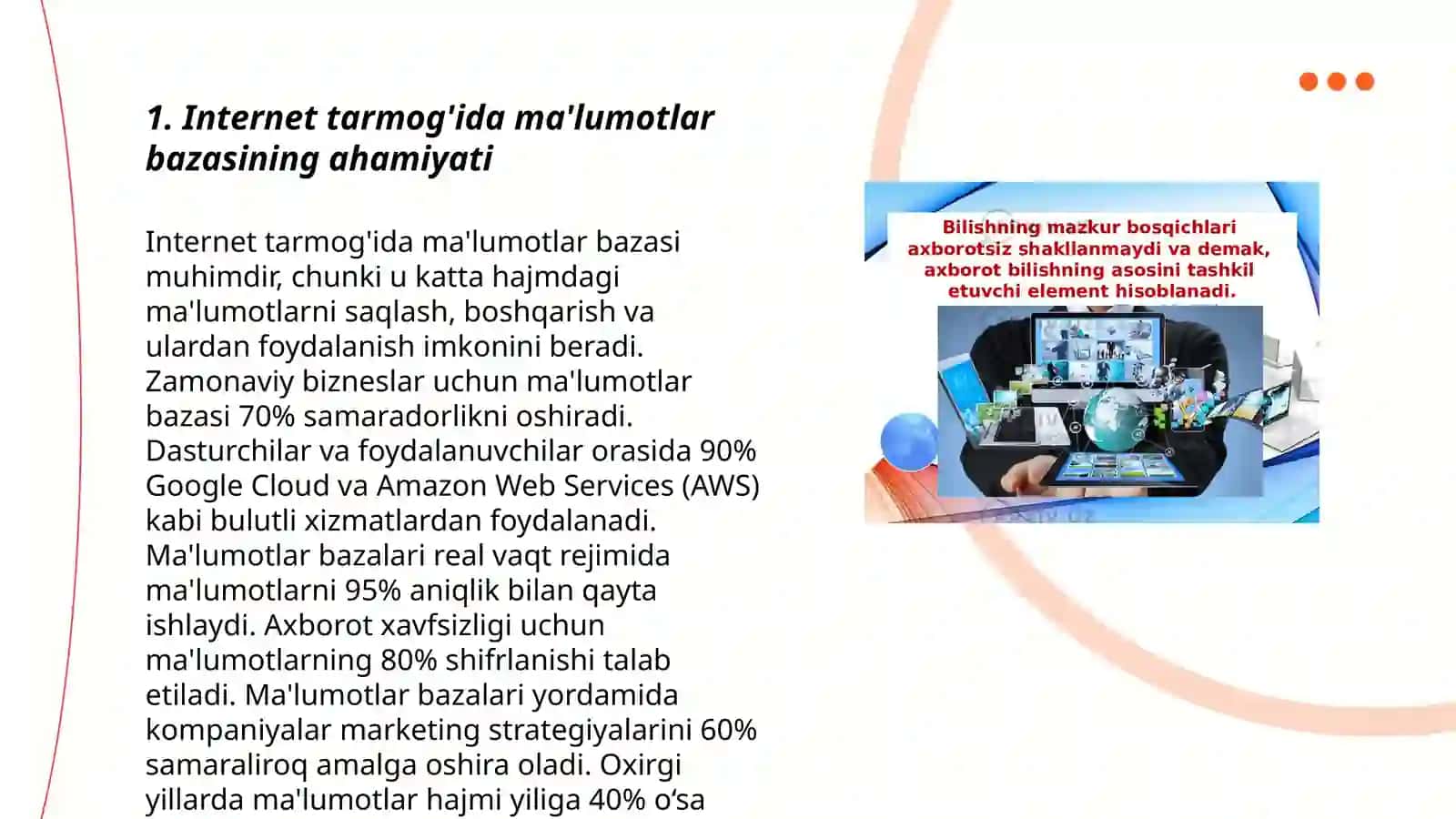 Internet tarmog'idagi malumotlar bazasini dasturiy tizim vositalari yordamida yaratish 3