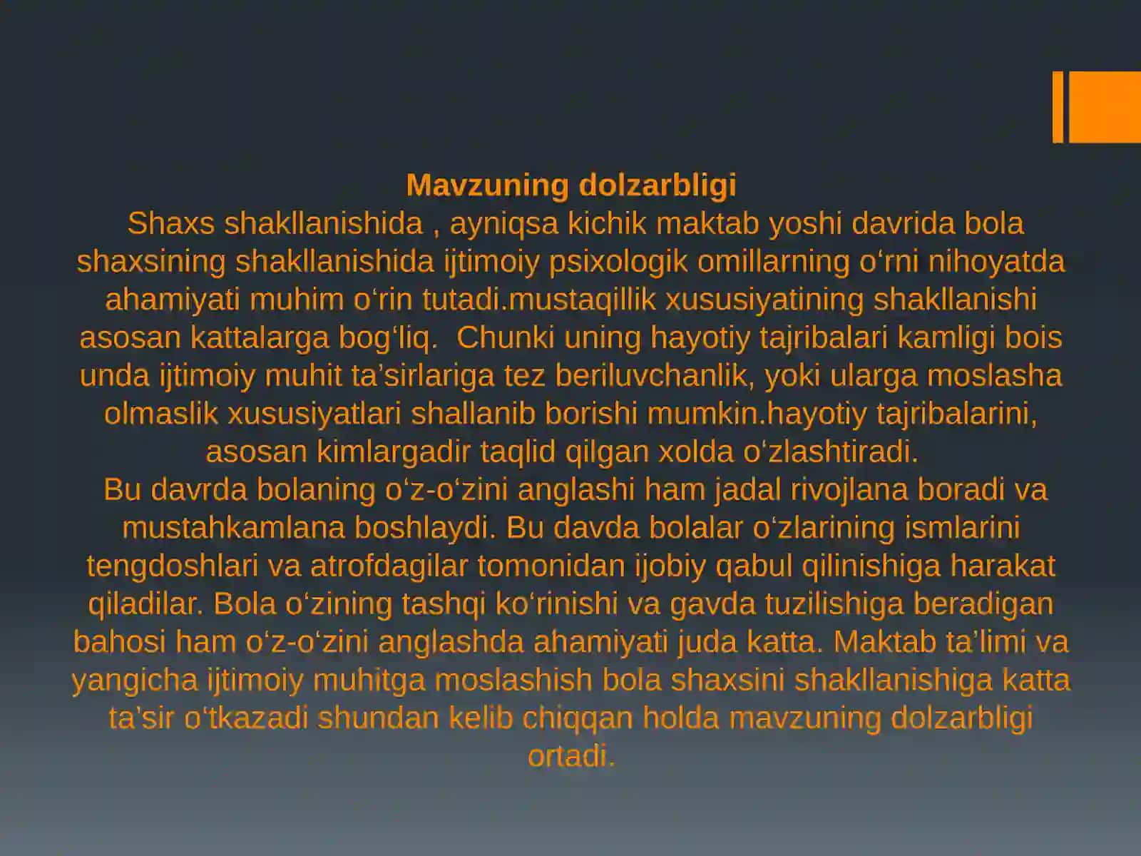 Shaxs shakllanishida ijtimoiy psixologik omillarning o‘rni 3