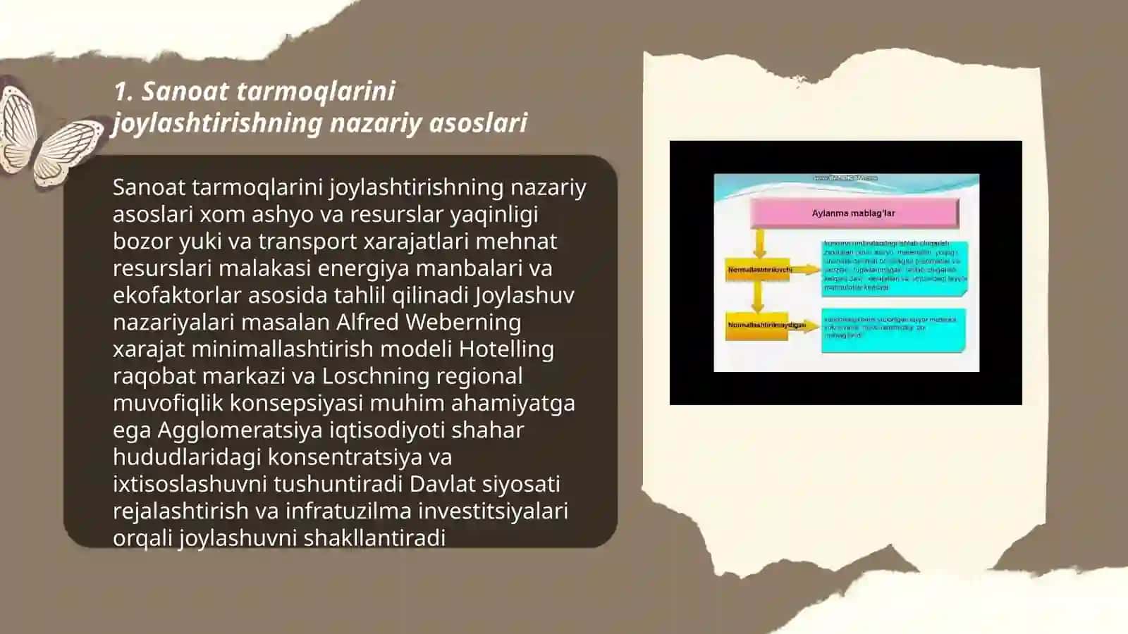 Sanoat tarmoqlarini joylashtirish 3