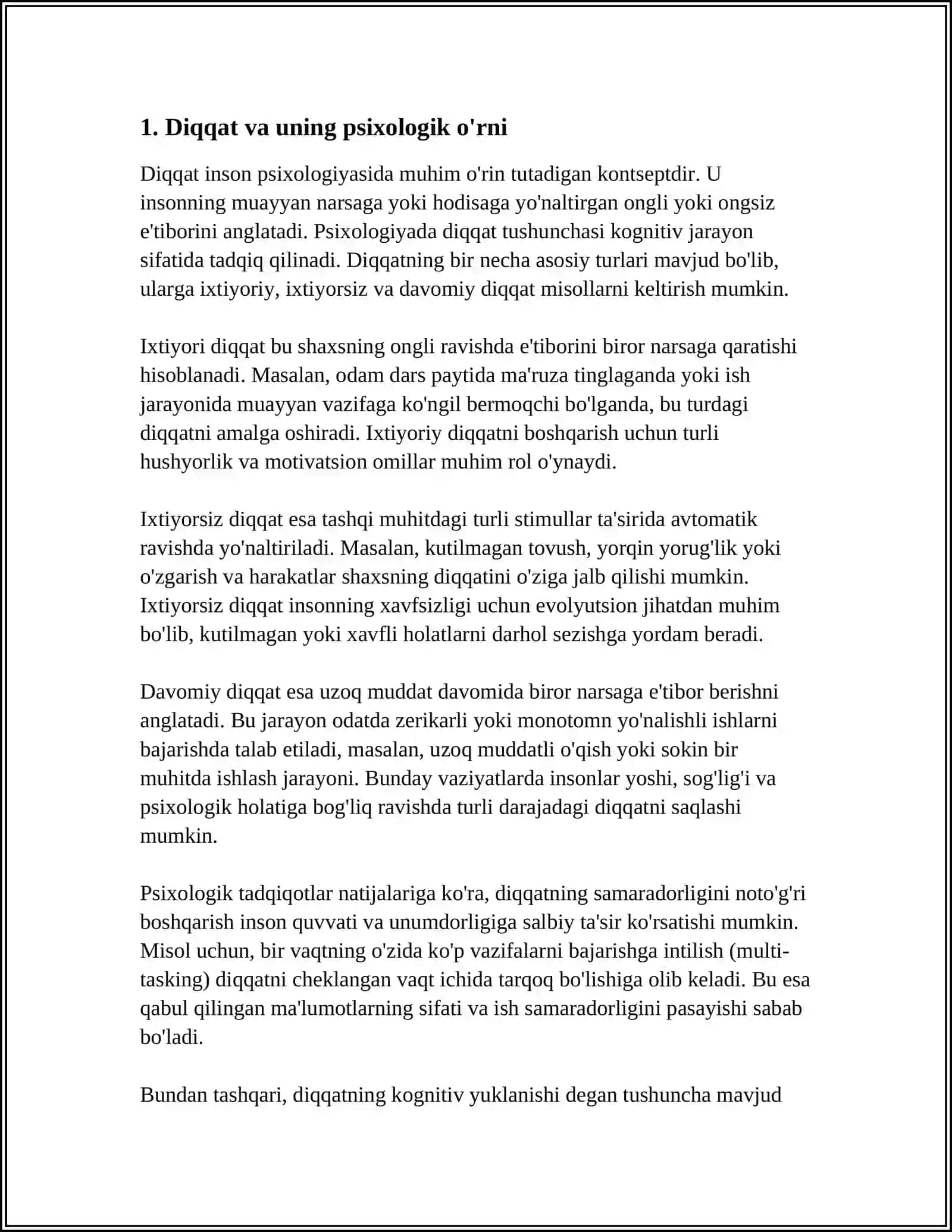 DIQQAT TURLARI VA UNING XUSUSIYATLARI 3