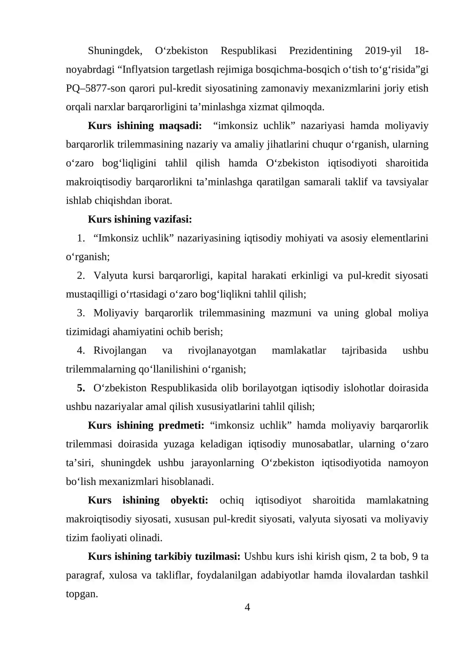 “Imkonsiz uchlik” va moliyaviy barqarorlik trilemmasi 3