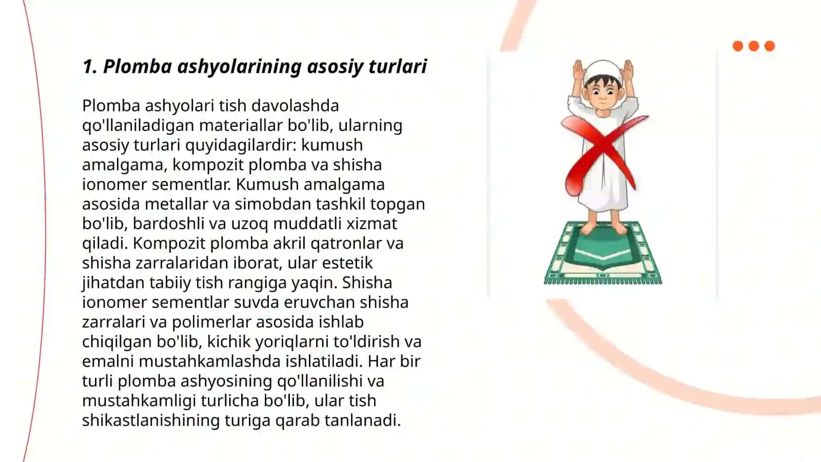Plomba ashyolar tasnifi 3