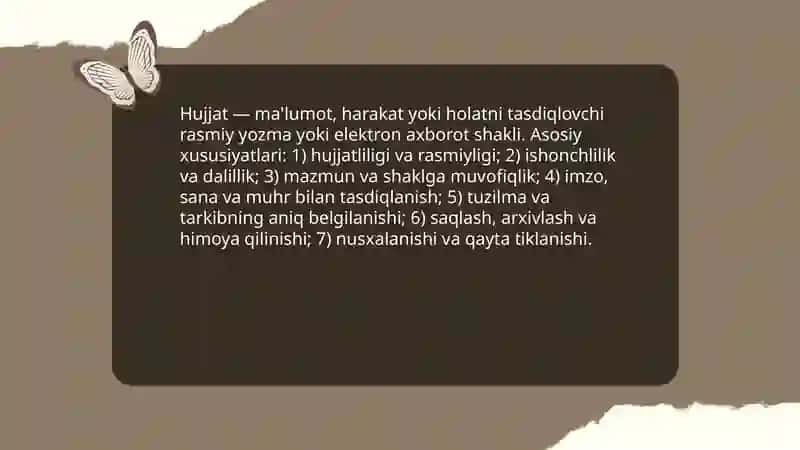 Hujjat va uning turlari 3