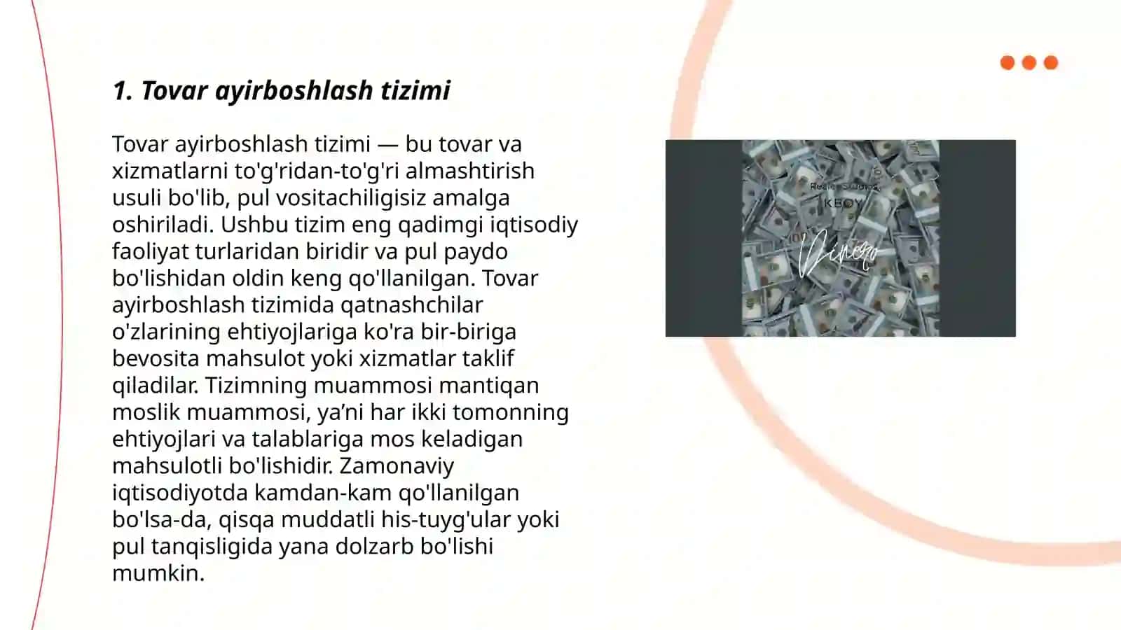 Iqtisodiyotda tovar va pul 3