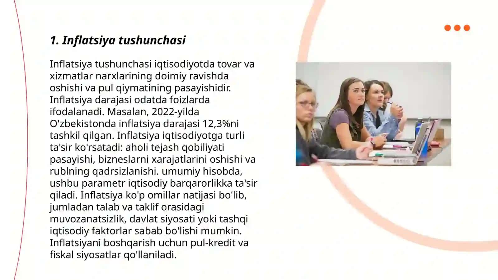 Inflaciya va uni jilovlash 3