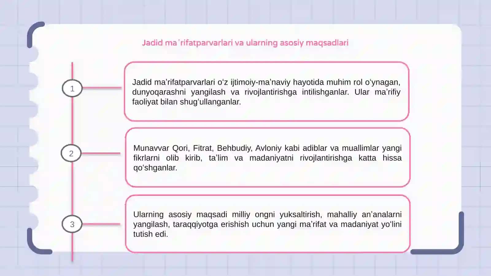 Jadid maʼrifatparvarlari va ularning asosiy maqsadlari 3