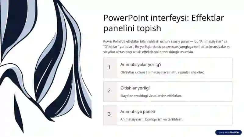 Effekt Qo'shish PowerPoint 3