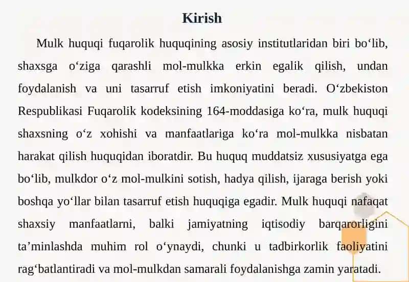 Mulk huquqini bekor bo‘lish asoslari 3