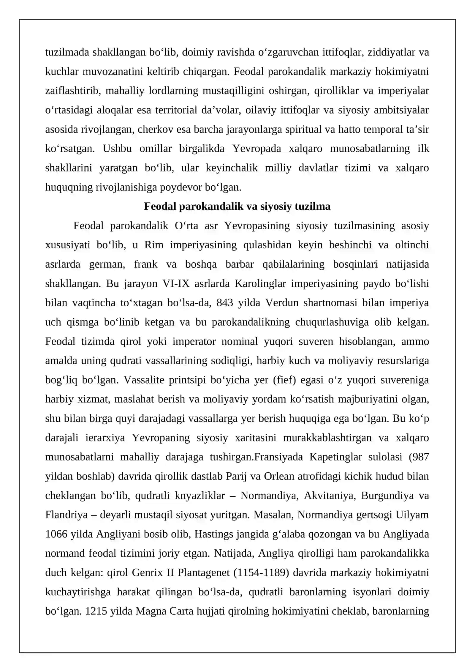 O‘rta Asrlarda Diplomatiya va Xalqaro Munosabatlar 3