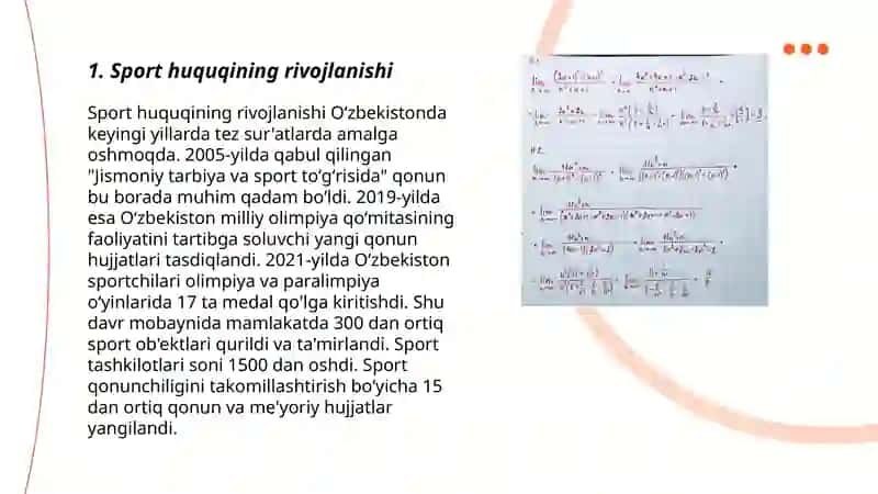 Sportda huquqiy ta'lim Tashmatova Diyora 3