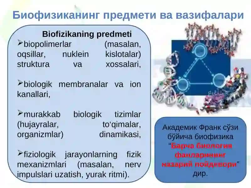 Биофизика фанига муқаддима 3