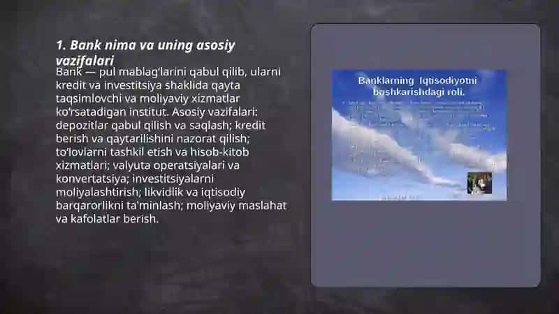 Banklar va banklarning turlari 3