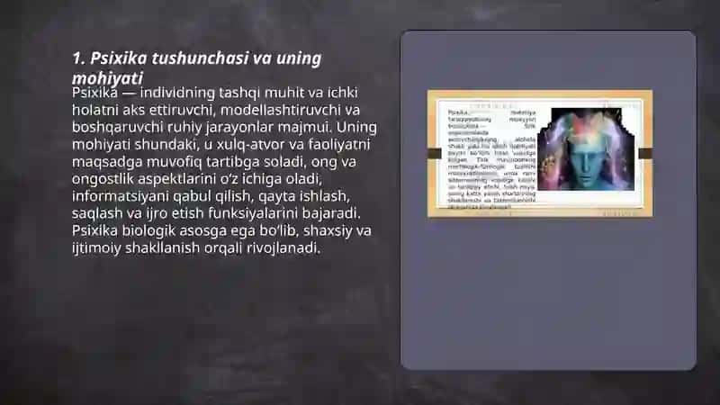 Psixika haqida umumiy tushuncha 3