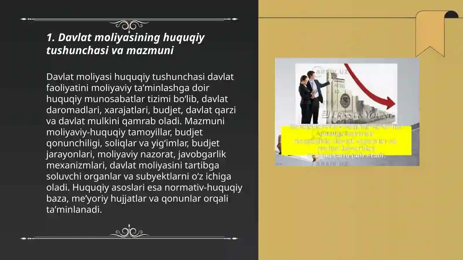 Davlat moliyasining huquqiy asoslari 3