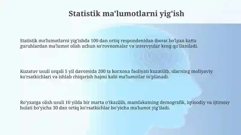 Statistik jamlash va guruhlash 3