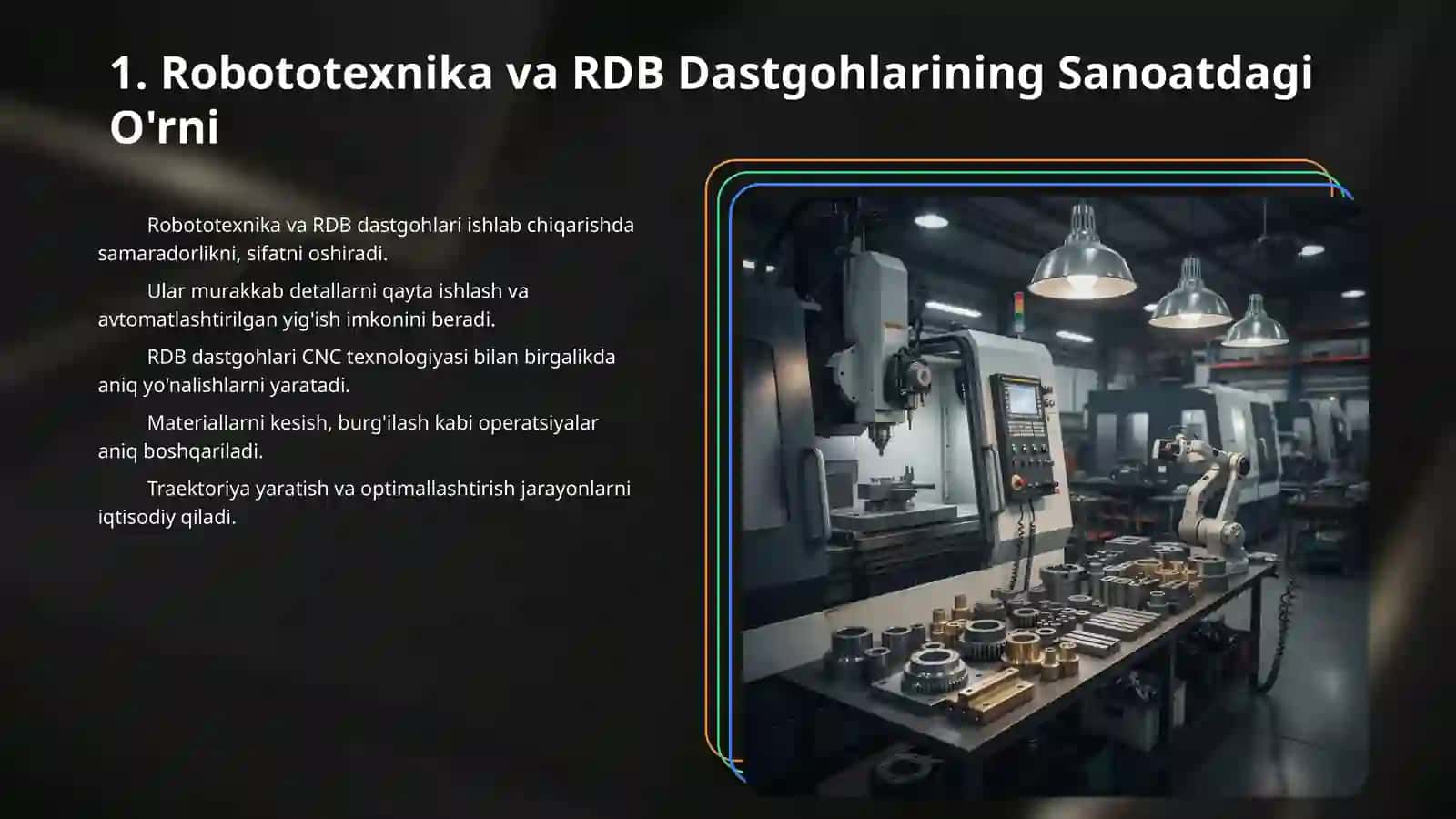 Тraektoriya yaratish va optimallashtirish 3