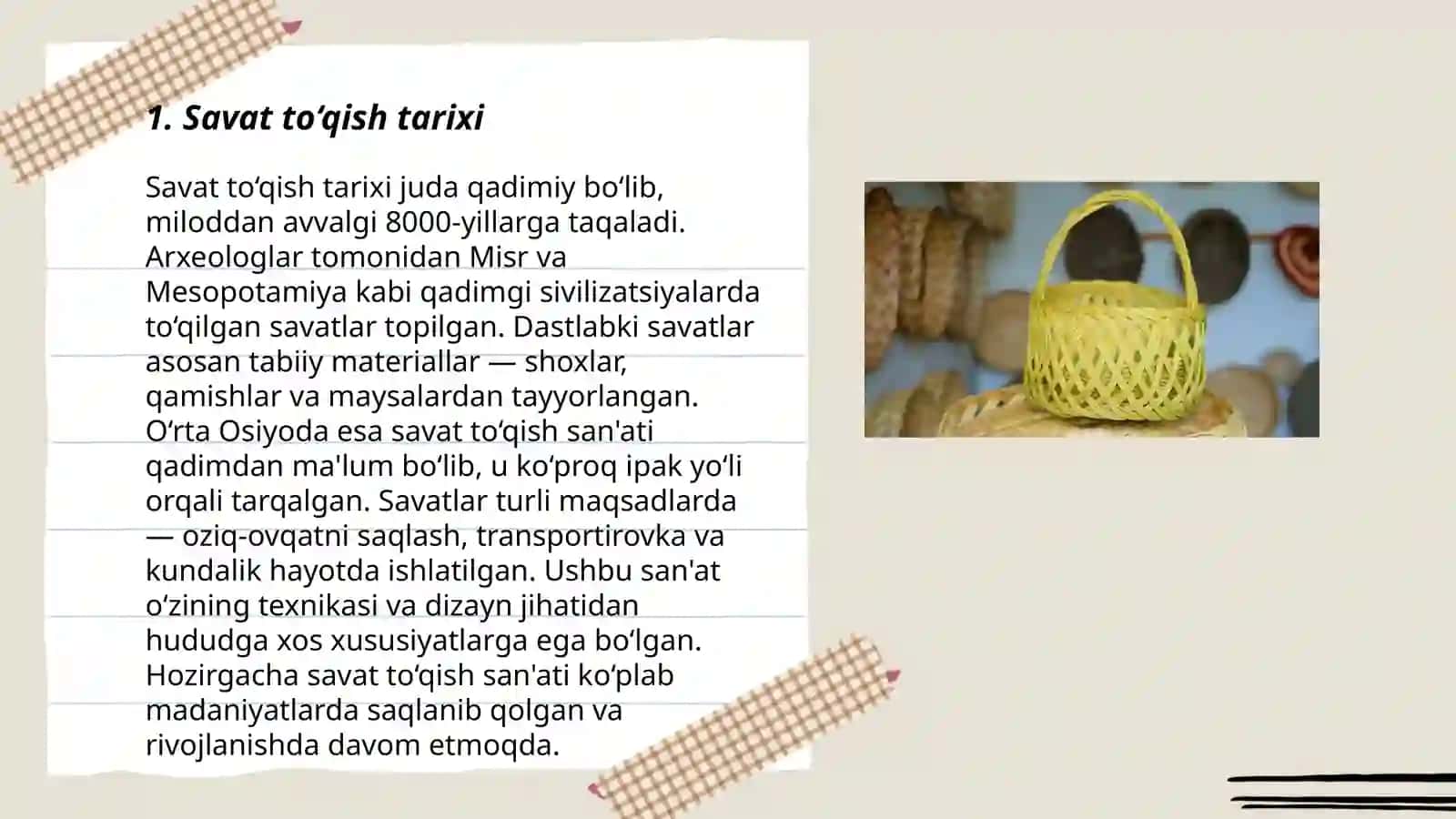 Savat to‘qish uslublari 3