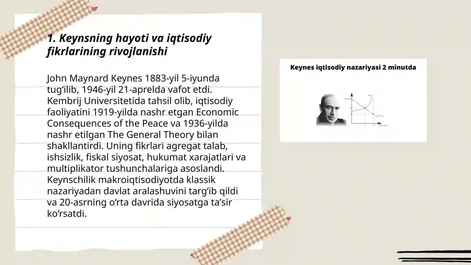 Keyns va keynschilik 3