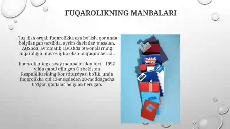 Fuqarolikning manbalari 3